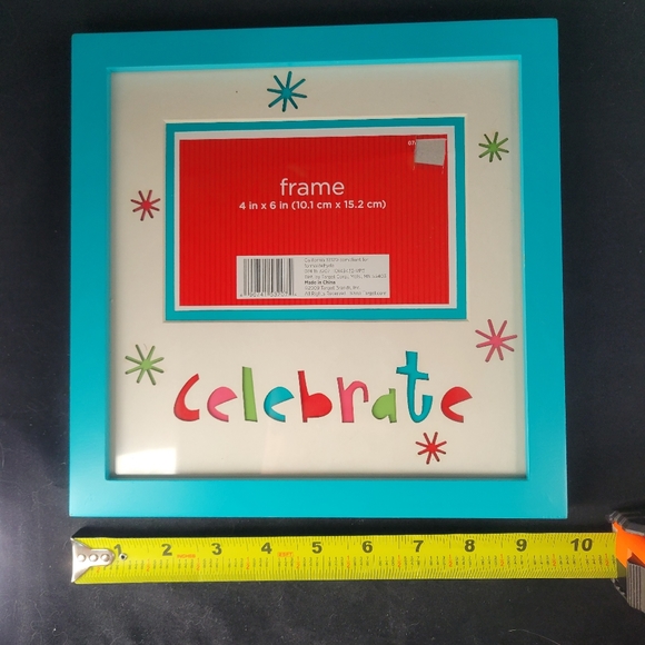 Target Brand 4x6 picture frame holiday celebrate. VG CONDITION. - Picture 9 of 16
